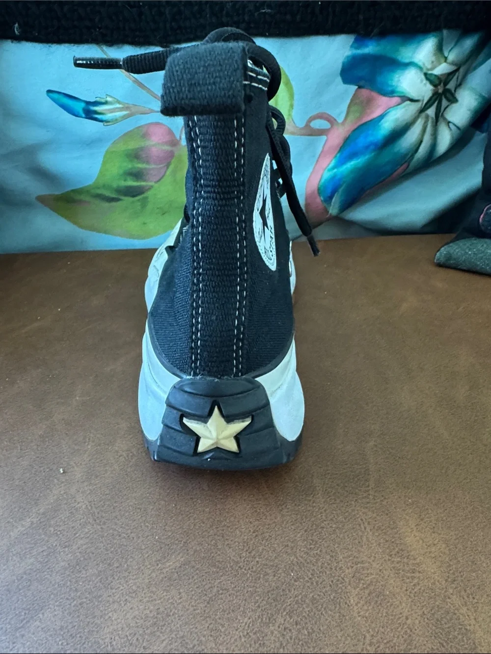 Converse Black High-Top Platform Lug Sole Sneaker
